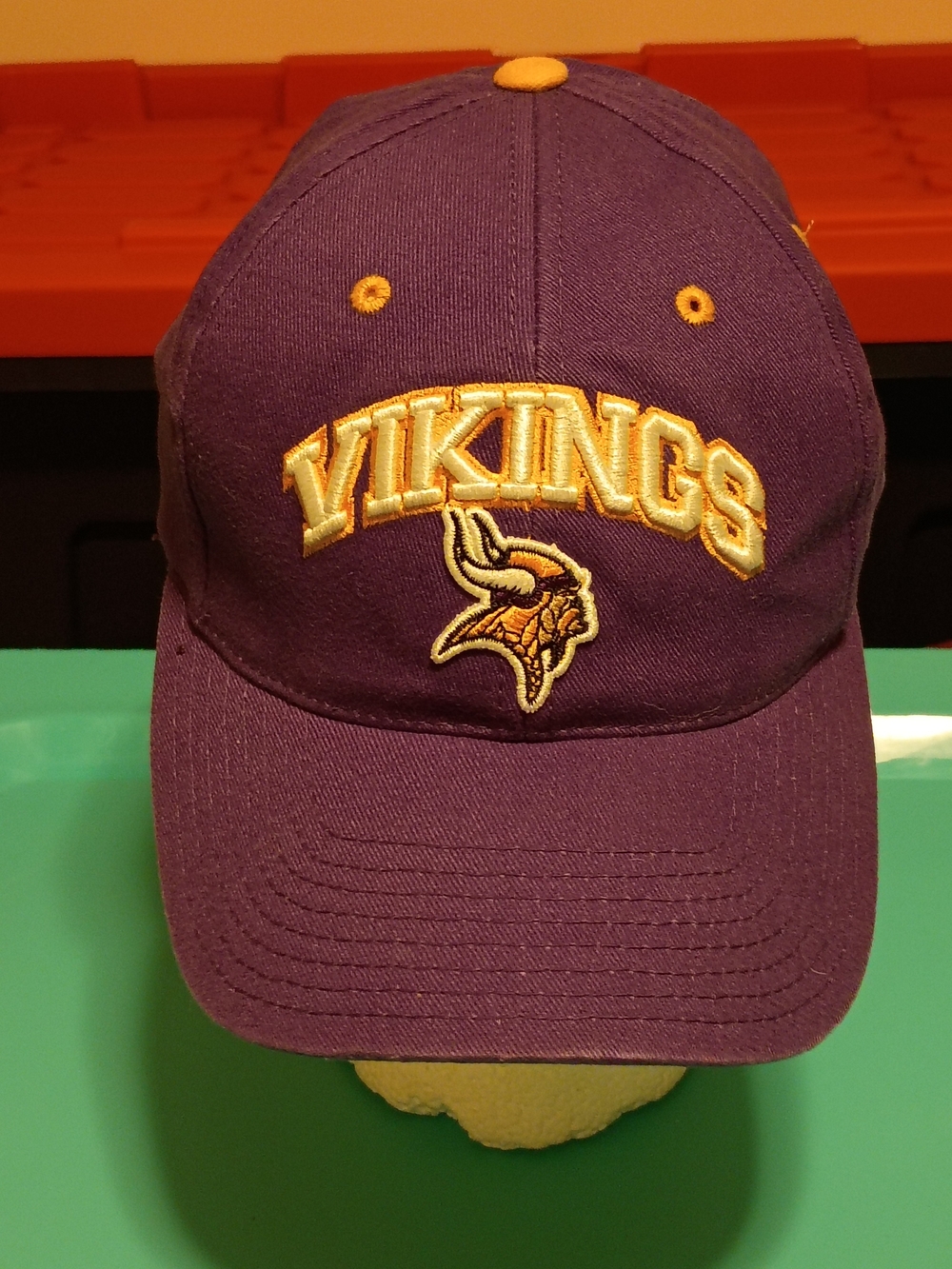 Vikings Embroidered Purple Baseball Cap with Gold Accents